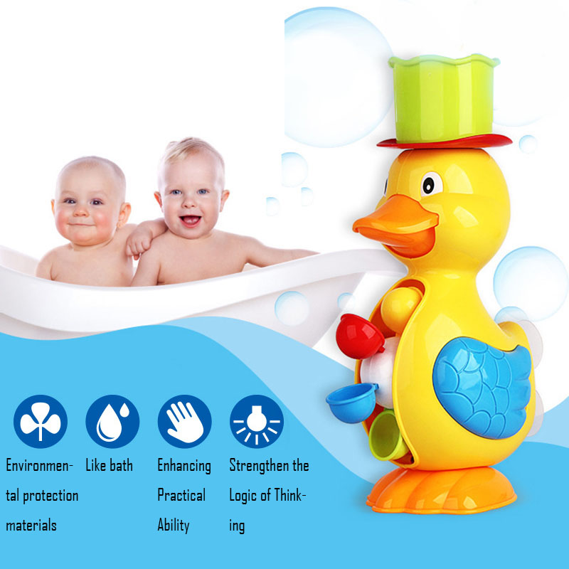 Acheter Bain De Bain Pour Bébé Jouets Mignon Jaune Canard Dauphin Roue à Aubes Jouet Bébé Douche Spray Outil Baignoire Jouet Jouet Parent Enfant Jouet