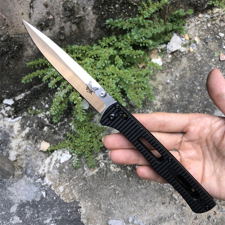 

Benchmade 550/417/555 440c Folding Blade Knife Nylon Glass Fiber Handle Copper washer Outdoor Camping Pocket Survival EDC Knives Of BM51