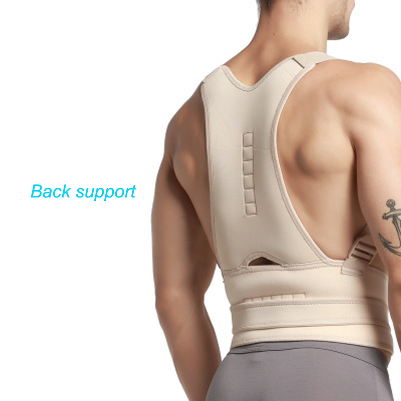 

Free shipping Fantastic New Men Women Magnetic Posture Support Corrector Back Belt Band Pain Protection Belt Brace Shoulder Sport Safety, Black