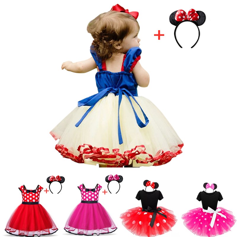 Baby Girls Princess Backless Dress Kids Halloween Cosplay Party Fancy Costume