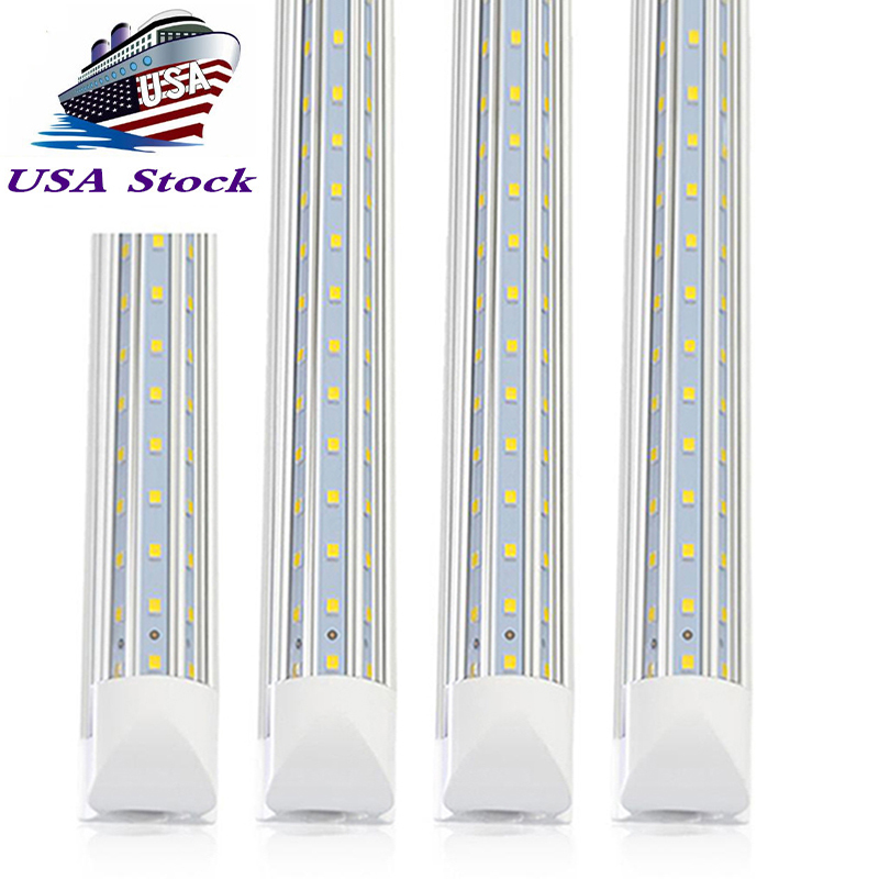 

Tube LED Light 2400mm 2.4m 240cm 8ft 4ft 5ft 6ft T8 Integrate V Shape T8 LED Tubes Lamp 8 feet 120W Cooler Door Lighting SMD2835 CRESTECH