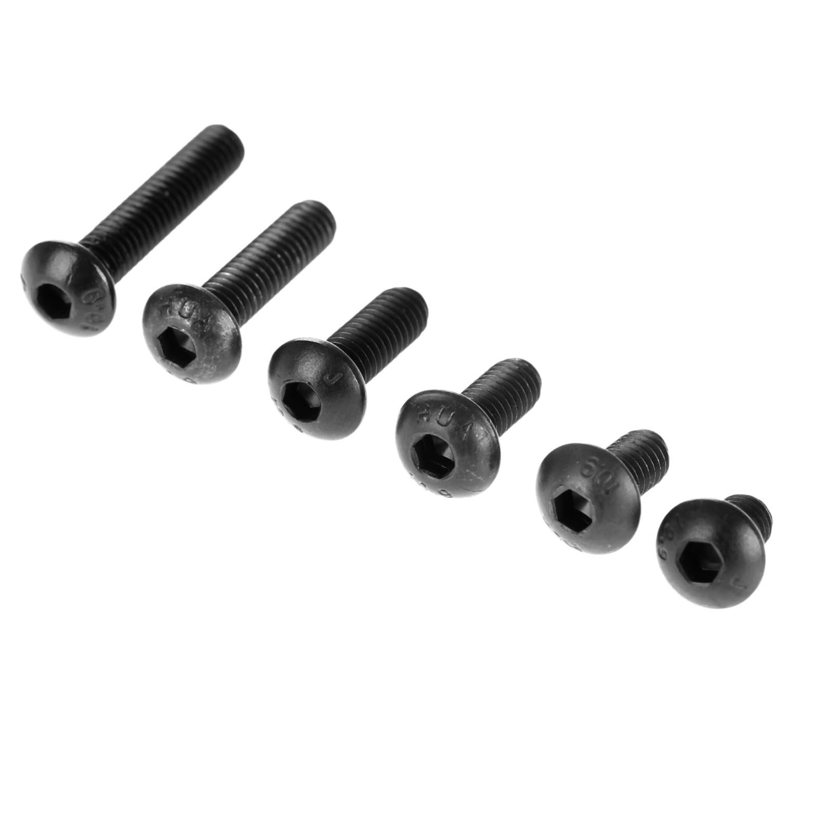 12pcs Titanium M2//2.5//3//4//5 x 5-20mm Hexagon Socket Round Head Cap Screw Bolts