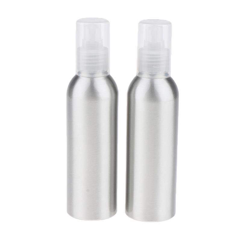 

2 Pieces Empty Aluminum Liquid Bottles Body Wash Emulsion Bottles Containers for Liquids Essential Shampoo