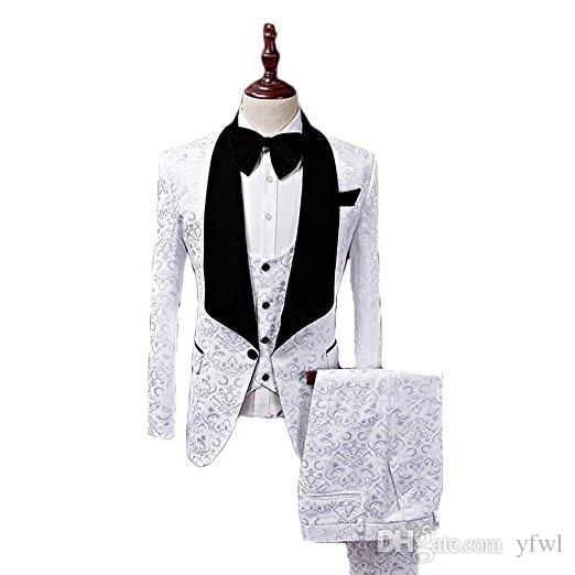 

Classic Jacquard tuxedos groom wedding men suits mens wedding suits tuxedo costumes de smoking pour hommes men(Jacket+Pants+Tie+Vest) 171, Same as image
