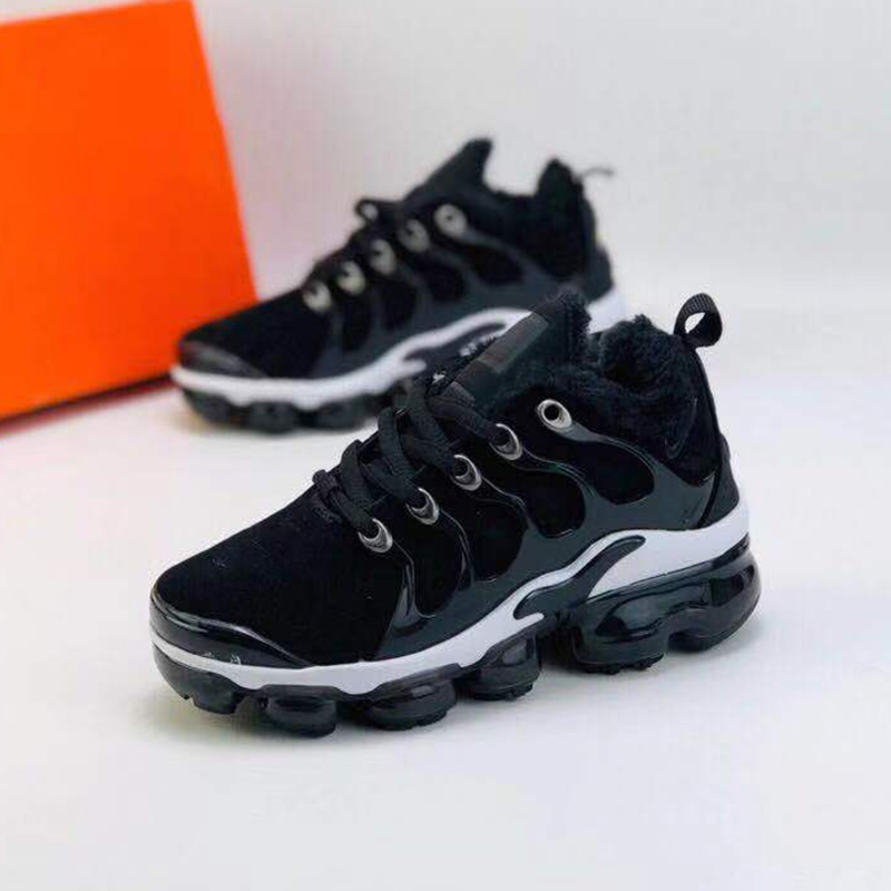 

2019 Arrival Kids Vapors Tn Plus Velvet To Keep Warm Running Shoes For Boys Girls Designer Children Sneakers Toddlers Sports Maxes Trainers