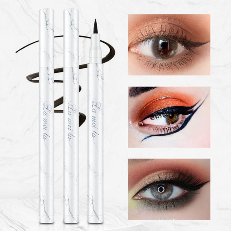 

1PC Smooth Eyes Makeup Eyeliner Pencil Waterproof Black Liquid Easywear Eyeliner Long Lasting Makeup For Women, 01