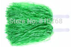 

Free Shipping Green Supplies cheerleaders took the ball ball cheerleaders flower plastic hand flowers cheerleading pom poms#1829