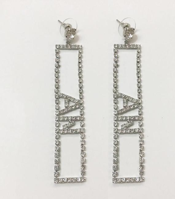 

TOP brand High version letter designer earrings for lady Design women Party Wedding luxury jewelry With for Bride Whit BOX LZ0421
