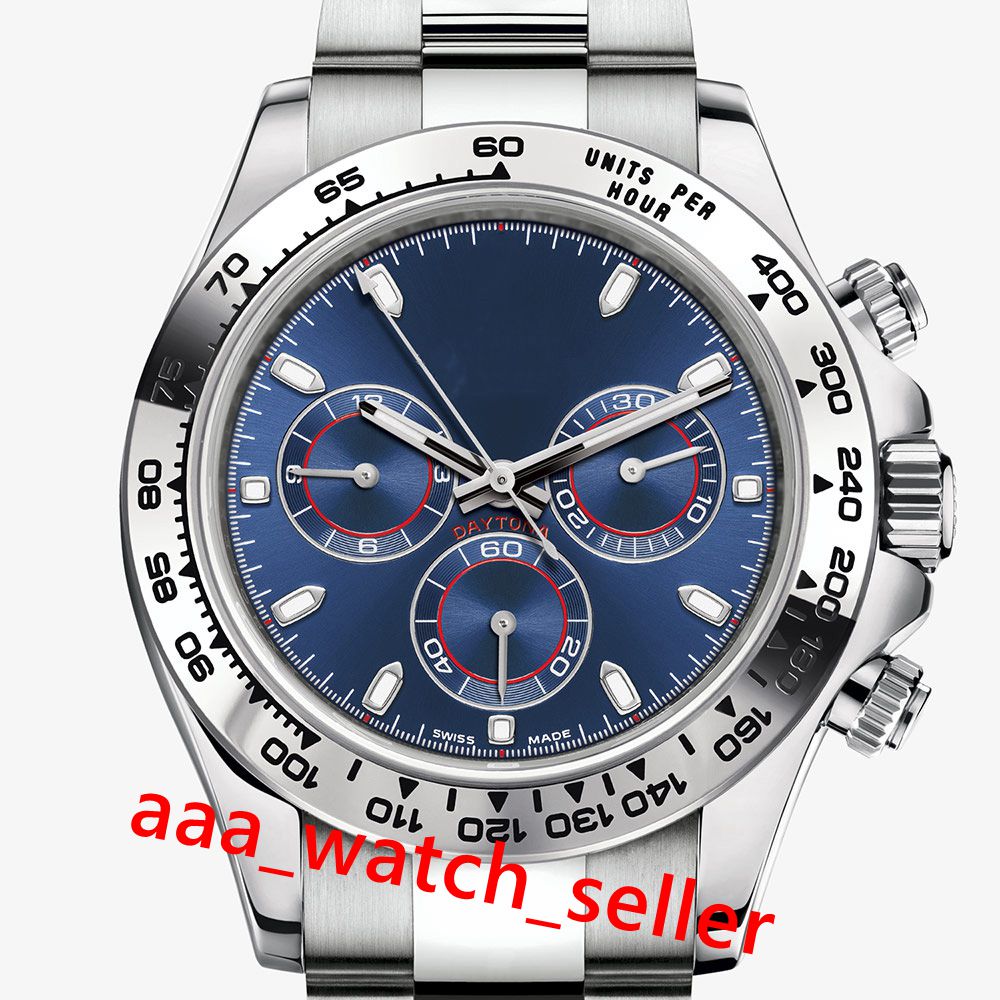 

3 Colors High quality Master Luxury mens watches 116509 116520 Steel bezel Mechanical automatic movement SS316 No chronograph men wristwatch, Black