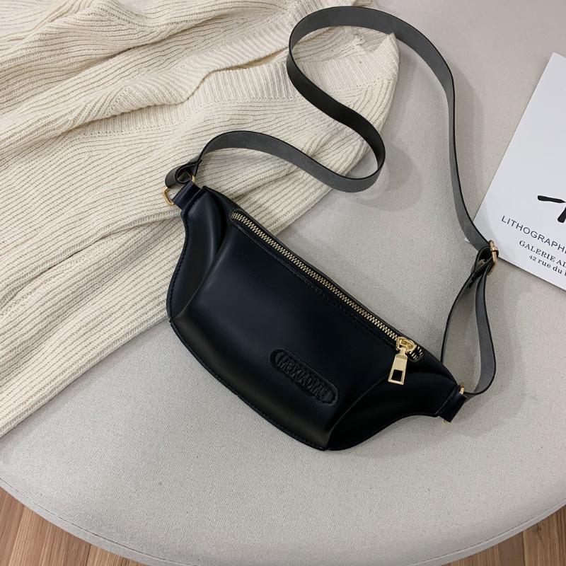 

Women's Waist Bags Handbag Sport Chest Bag Waist Waterproof Belt Bag Shoulder Zipper Bags Purse Sac A Main Femme #20, Black