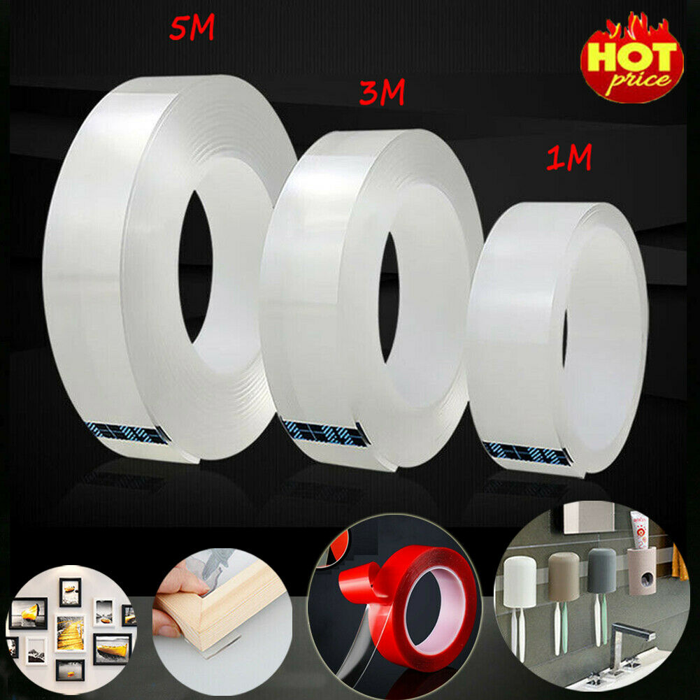Multifunctional Double-Sided Adhesive Nano Tape Traceless Washable Removable Tapes Indoor Outdoor Gel Grip Sticker Home Tool 1M-image-481525778
