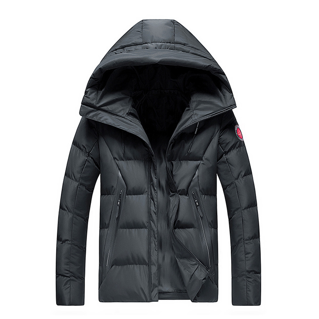 

Mens fashion Windproof Parkas 2019 New Hooded Parkas Coat for Men Casual Soft Zipper Warm Winter Coat Jackets Outwear, Yellow