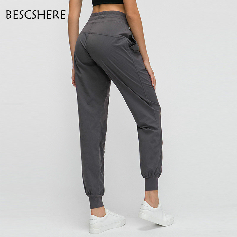 

Sports Trousers Gym Jogger Boot Cut Pants Wide Leg Yoga Pants Tummy Control Workout Running Fitness Sweatpants 4 Way Stretch, Black