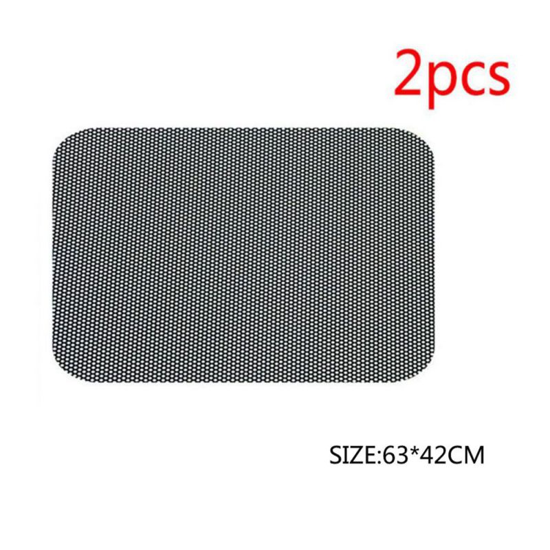 

63 * 42cm 2PCS Car Auto Accessories Curtain Windshield PVC Sticker Sun shade UV Protection Side Window Film Windshield Protector, Black