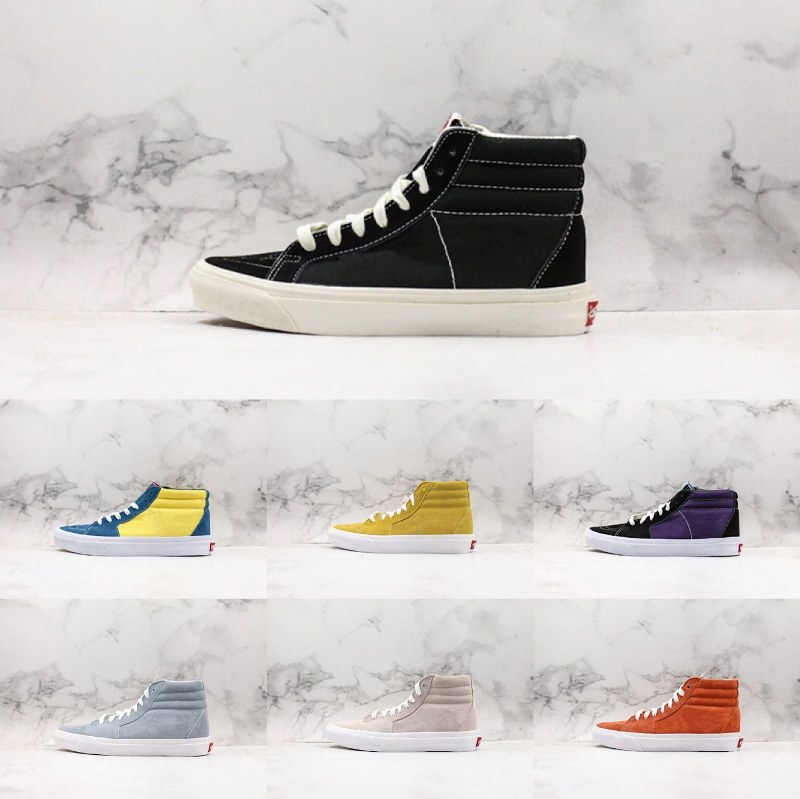 vans high top hombre naranja