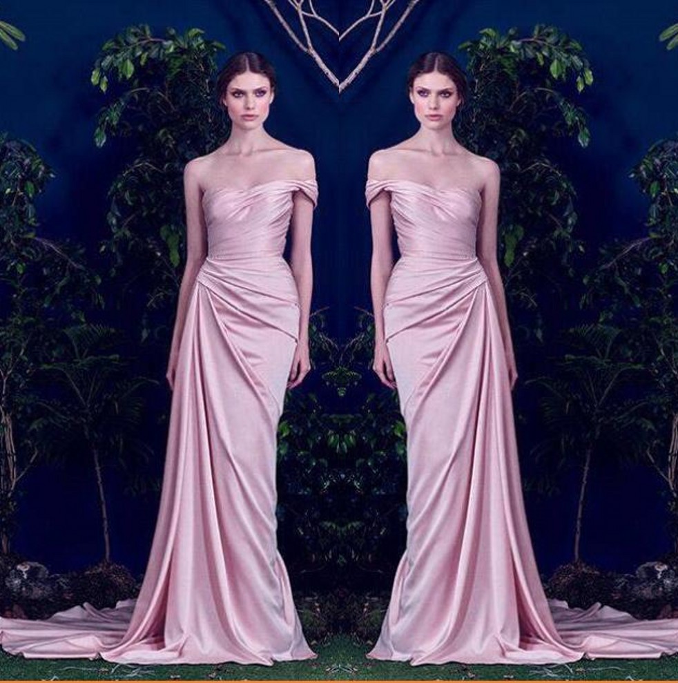 

Elegant One Shoulder Satin Long Bridesmaid Dresses 2020 Ruched Mermaid Sweep Train Plus Size Maid of Honor Wedding Guest Dresses BM0975