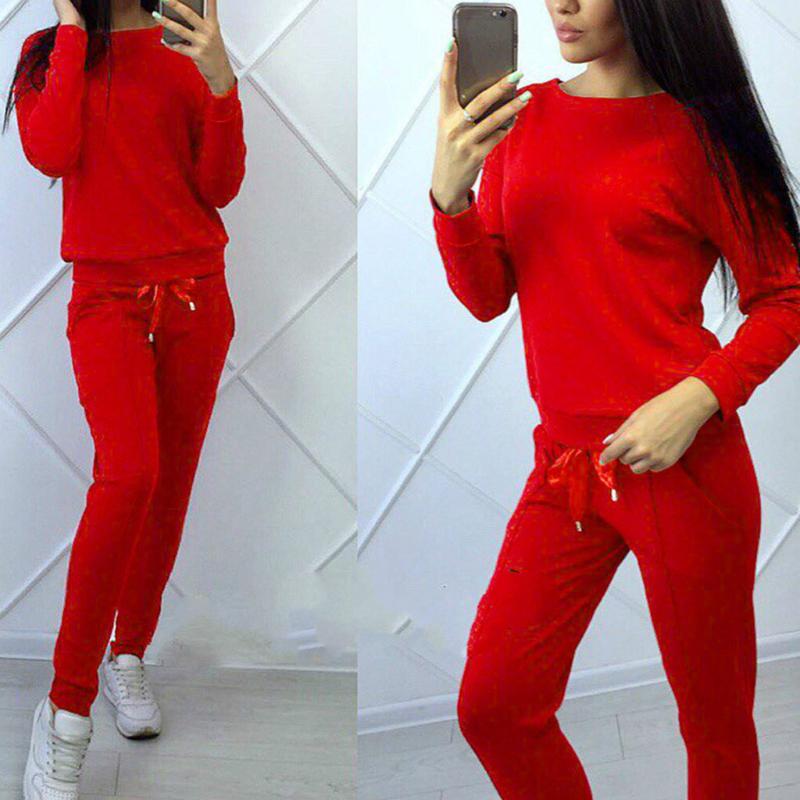 

2 Piece Set Women Sport Suit Gym Workout Clothes Long Sleeve Fitness Crop Top And Scrunch BuLeggings Yoga Set#g3, Blue