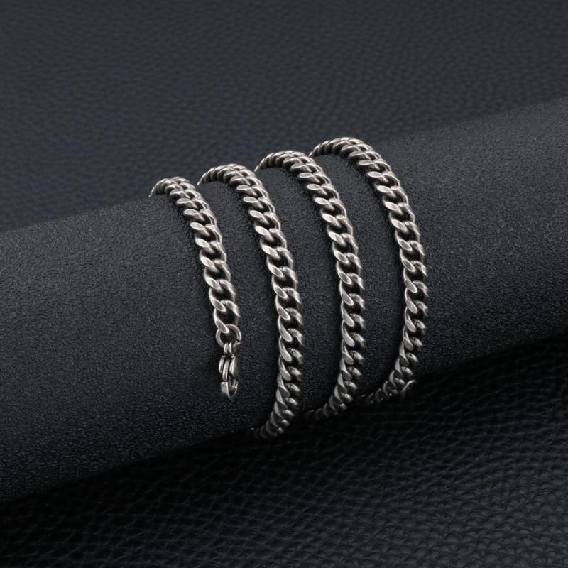 

Chains HAOYI Stainless Steel Fashion Men's Necklace Hip Hop Punk Retro Style Long Chain Men Wholesale Jewelry Gift For Boyfriend