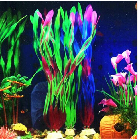 

Free shipping Wholesales 2019 Simulation Fish Tank Aquarium Plastic Artificial Water Plant Grass Decor Ornament