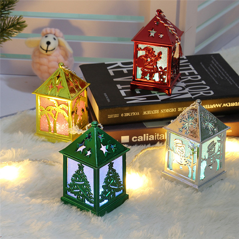 

Christmas Decorations For Home LED Light Dolls House Villa Xmas Ornaments Hanging Christmas Tree Hanging Decor Navidad 40DC6