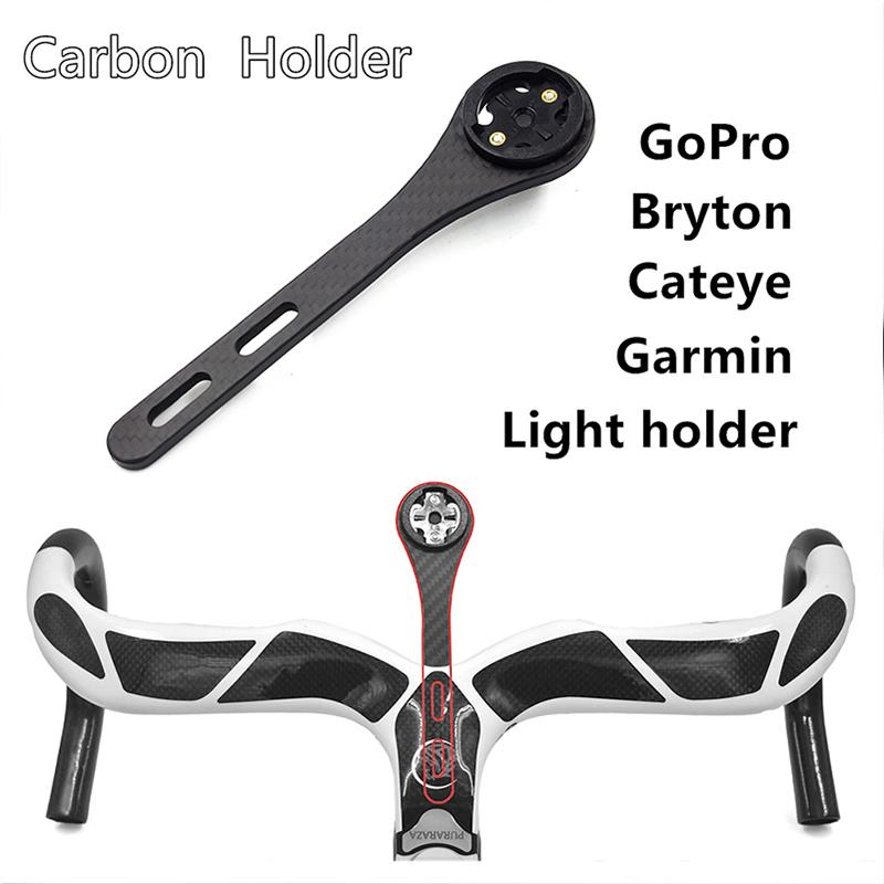 

2018 New Carbon Fiber Bike Race Cycling Mtb Computer Stopwatch Tacho Brake For Garmin Cateye Bryton Gopro