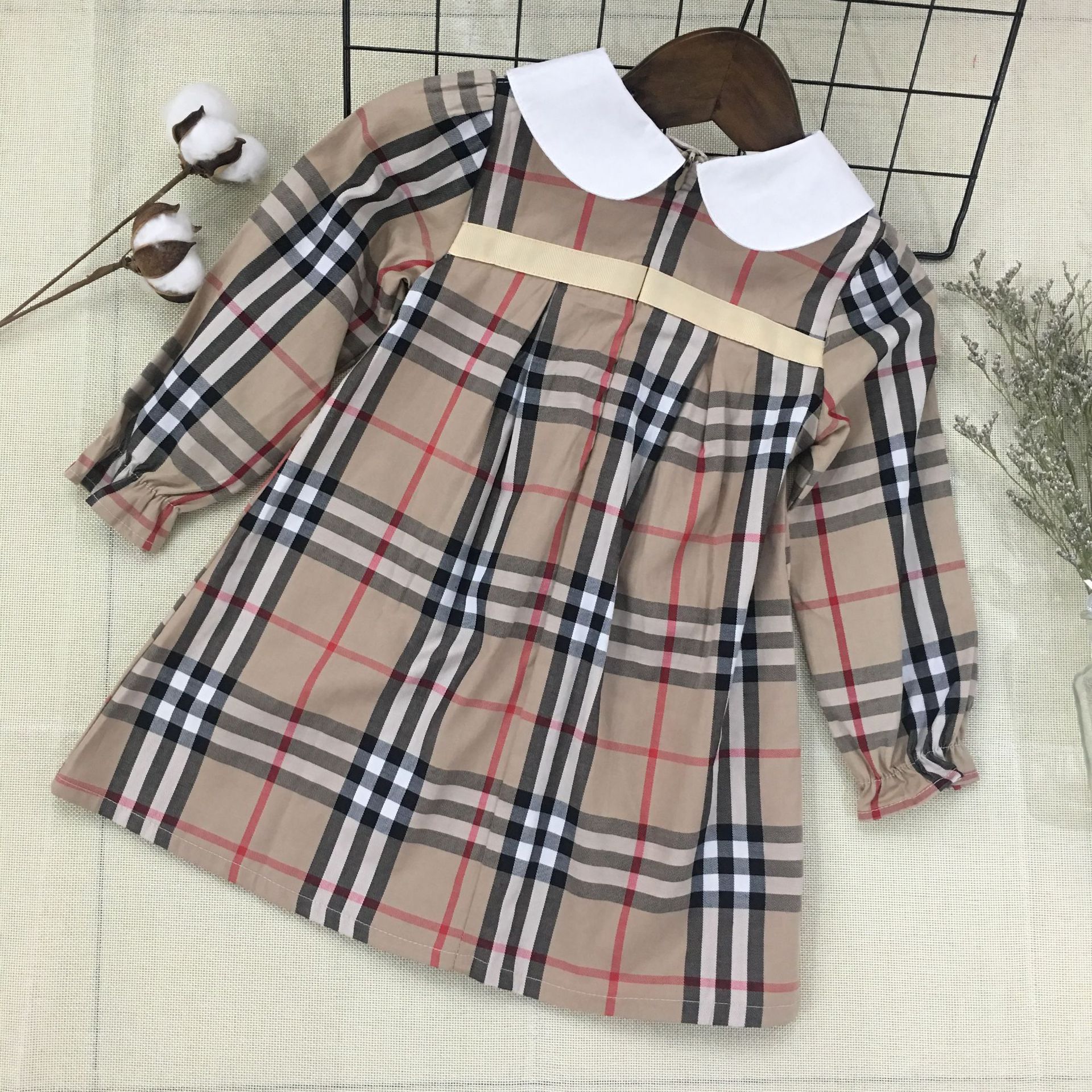 

Baby skirt 2020 new European and American cotton princess outfit classic beautiful girl skirt girl dress, Red;yellow