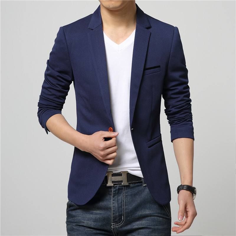 

Customized new hot men's trend wild suit jacket casual solid color men's business formal suit, Red