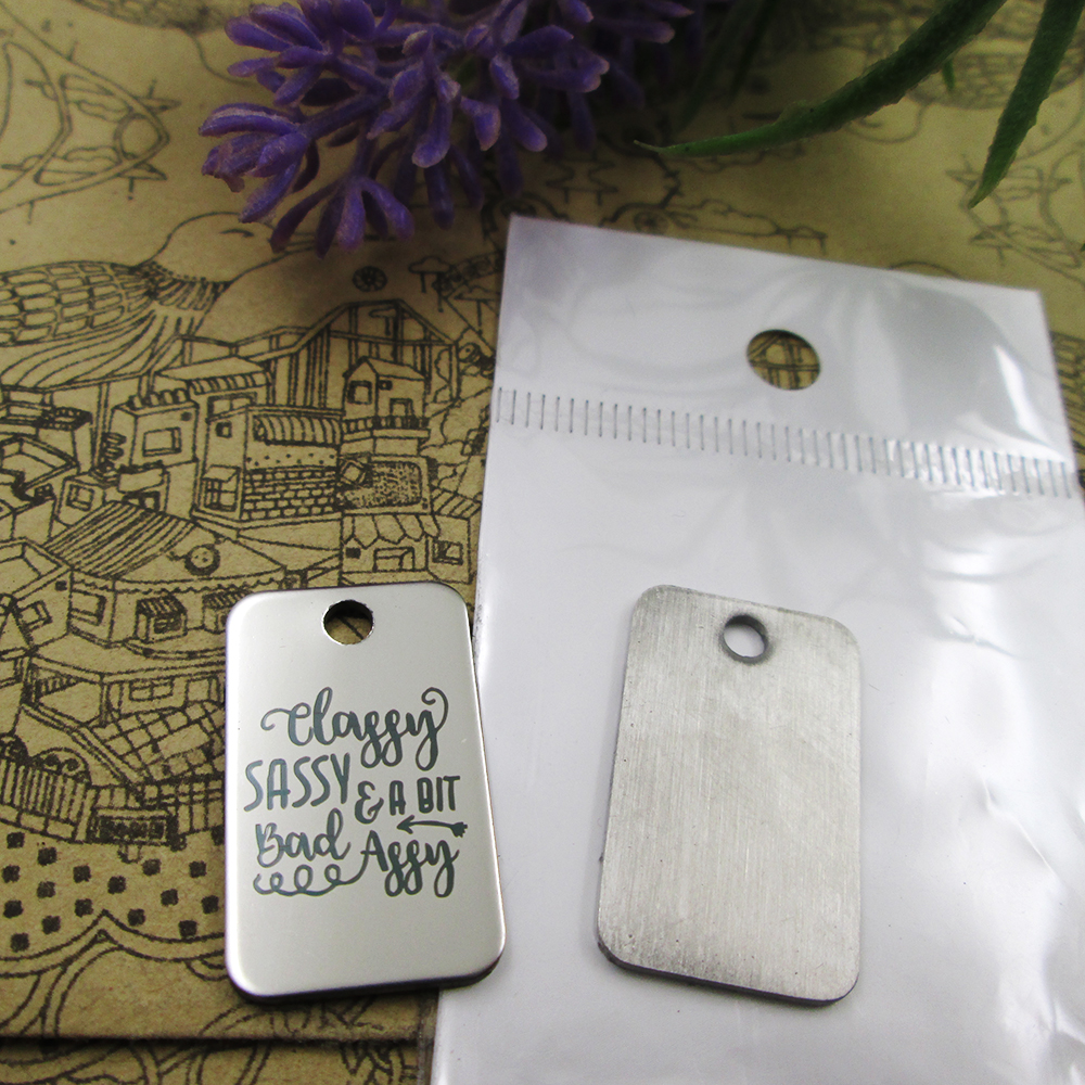 

40pcs--"gay sassy a bit bad assy"stainless steel charms more style for choosing DIY Charms pendants for necklace
