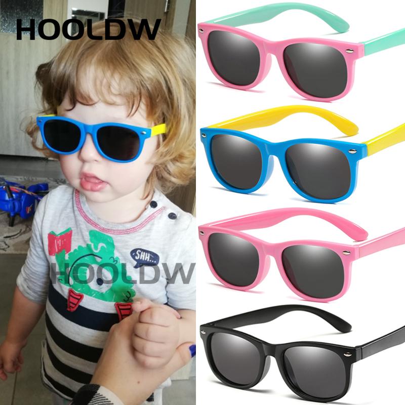 Hooldw New Polarized Kids Sunglasses Silicone Safety Flexible Children Sun Glasses Fashion Boys Girls Baby Shades Eyewear Uv400 diTMT