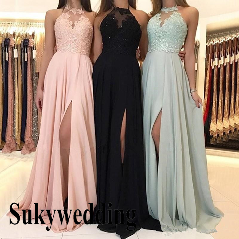 halter top bridesmaid dresses