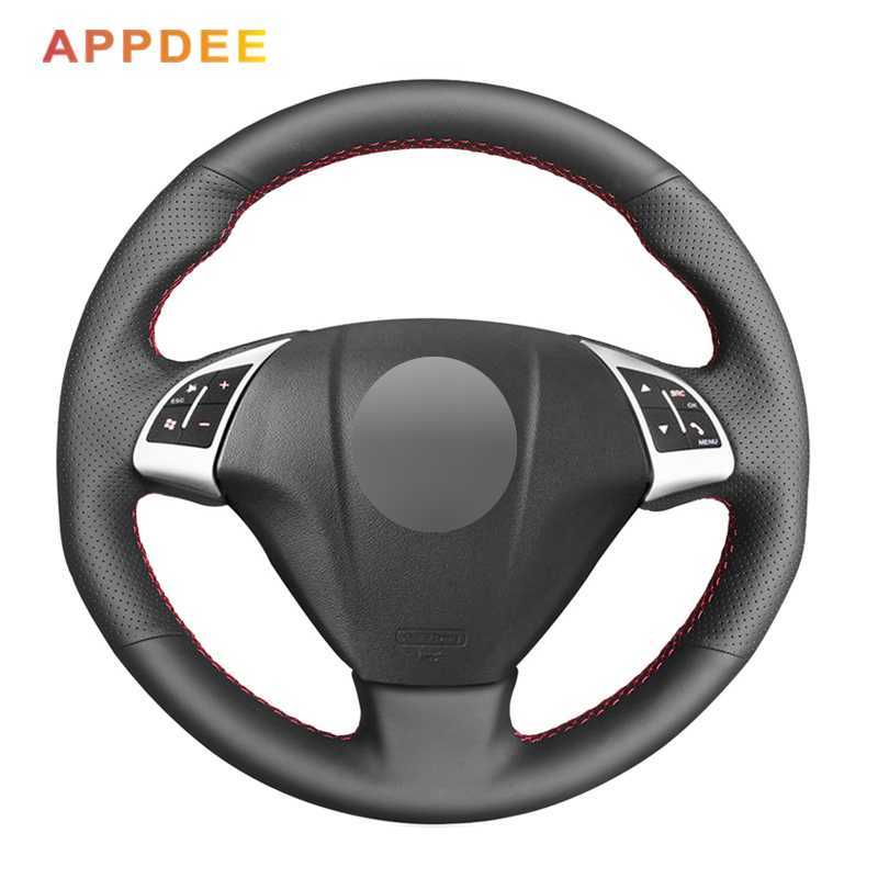 

Handsewing Black Artificial Leather Steering Wheel Covers for bravo 2007-2015 doblo 2010-2015 combo 2012
