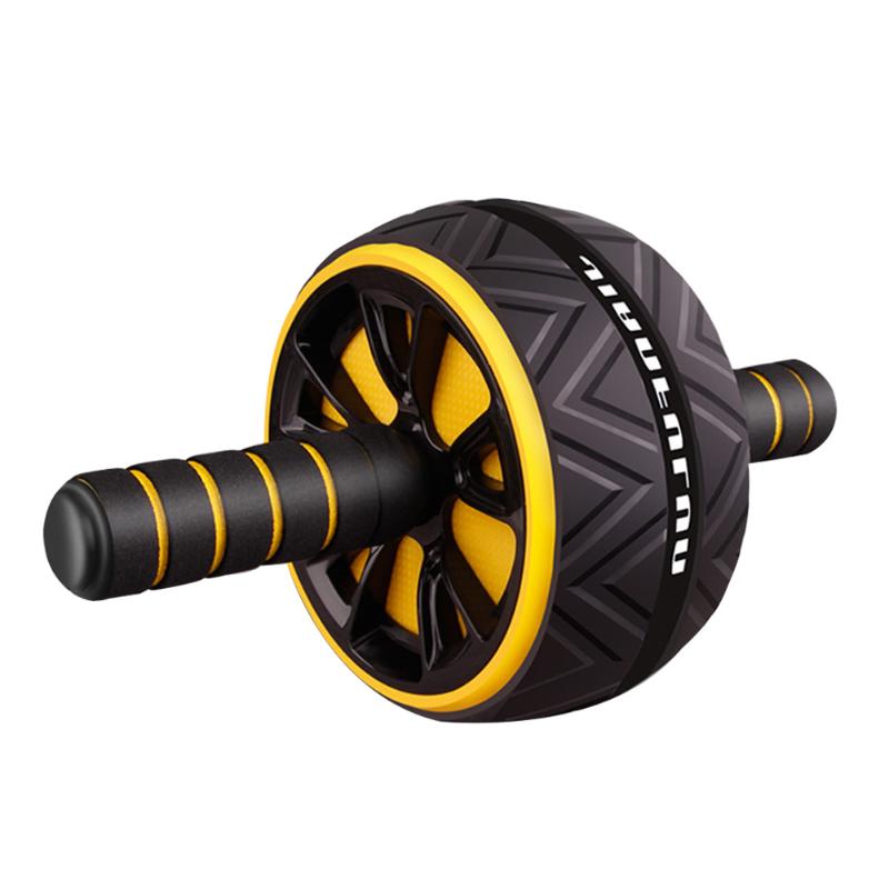 

Non-slip AB Roller Wheel Roller Belly Trainer Gym No Noise Abdominal Exercise for Easy Safety Working-out Ornaments, White