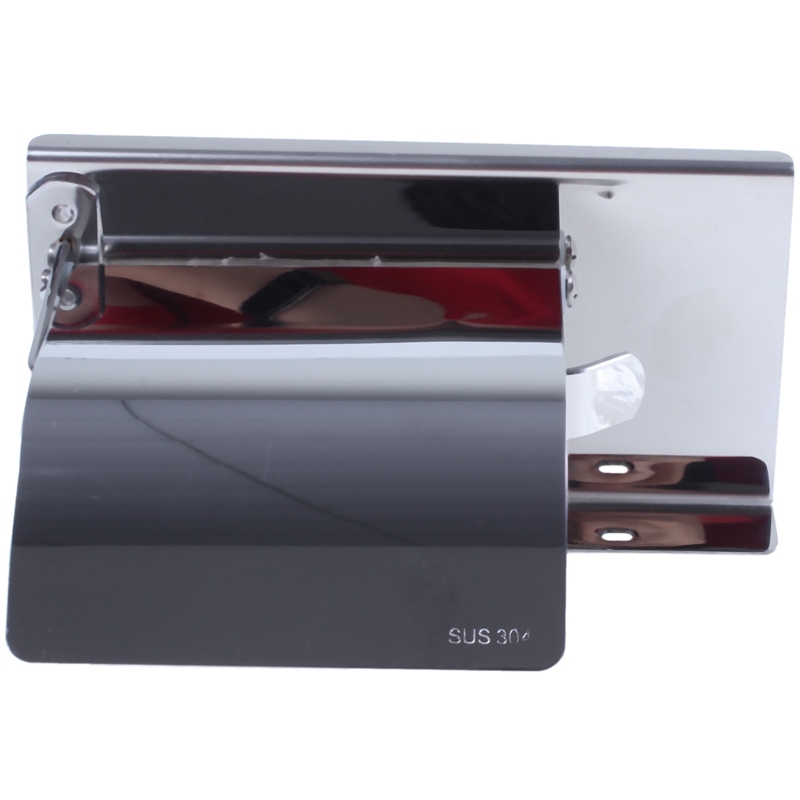 

Toilet Paper Holder with Shelf - Bathroom Tissue Holder Toilet Roll Wall Mount