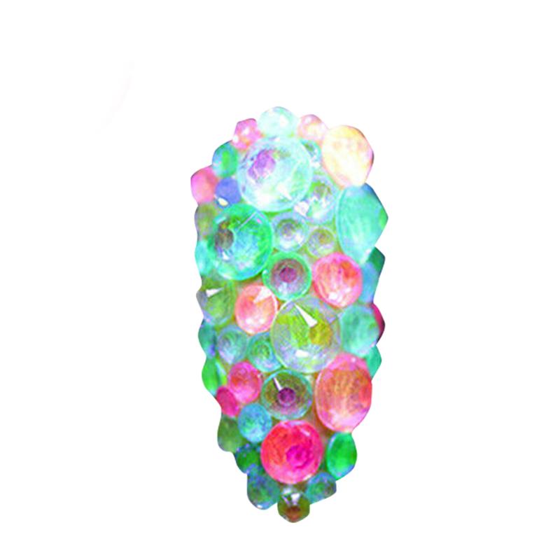 

Multi-Size Nail Art Rhinestone Flatback Crystal Gems Glitter Jewelry DIY 250Pcs Nail Art Rhinestones 2020 New