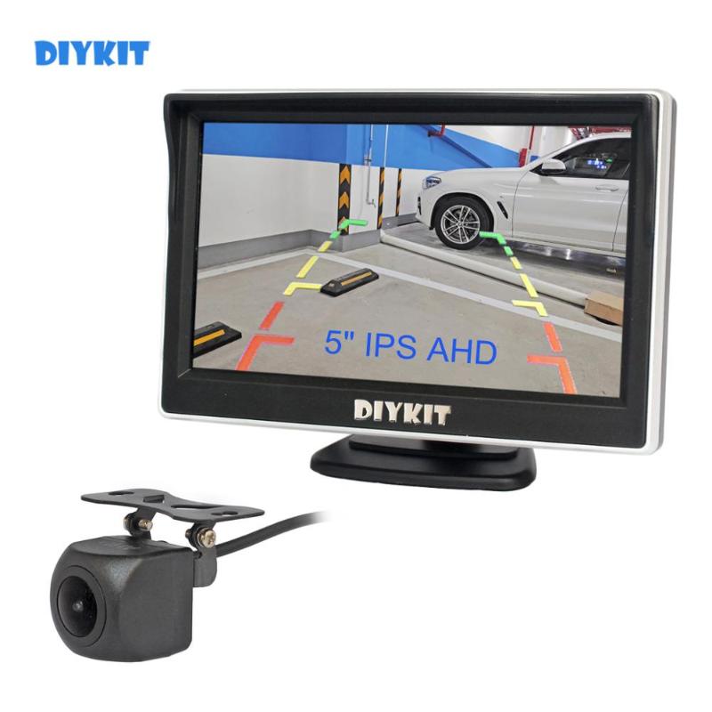 

DIYKIT 5" IPS AHD Monitor 1280x720P HD 170 Degree Starlight Night Vision Backup Camera Vehicle Reverse for Car SUV MPV RV