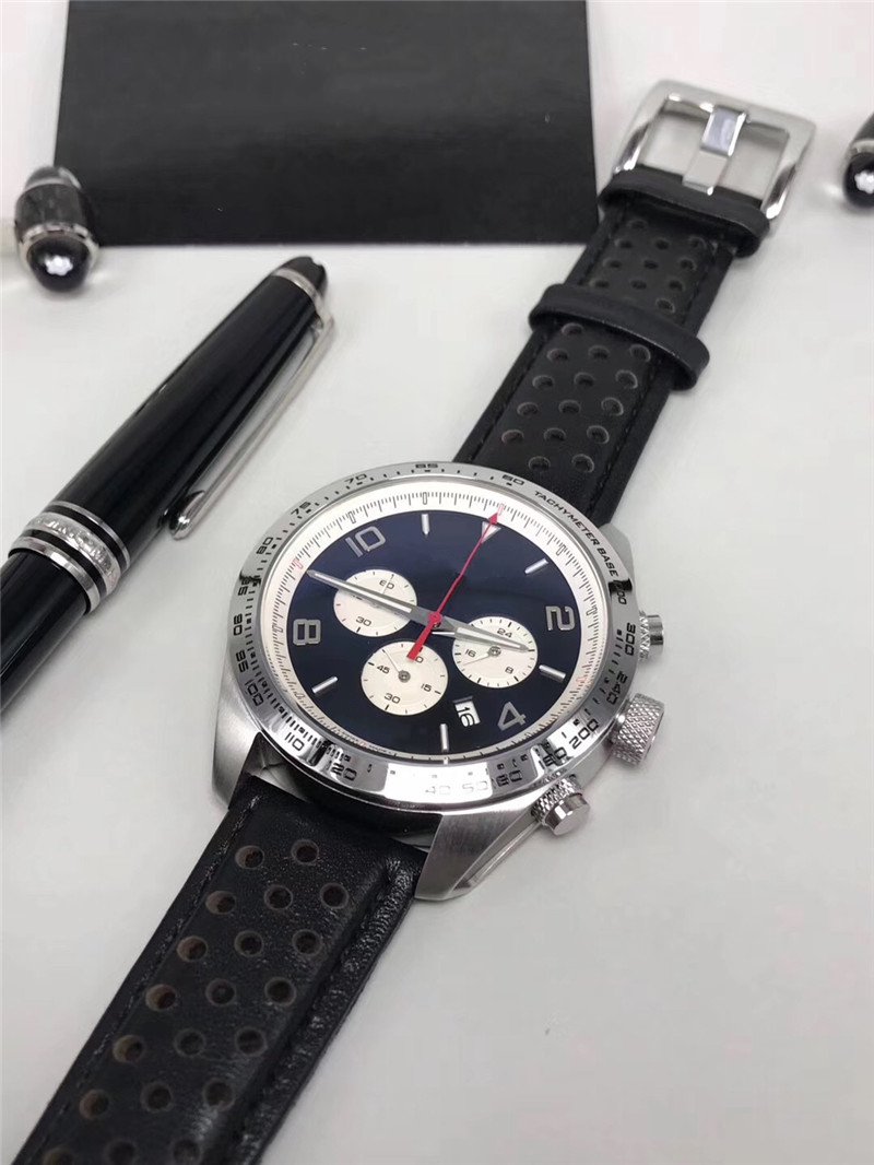 Hot sale Man watch Stainless steel Male watch mechanical quartz stopwatch sports New chronograph watches 013-image-441615835