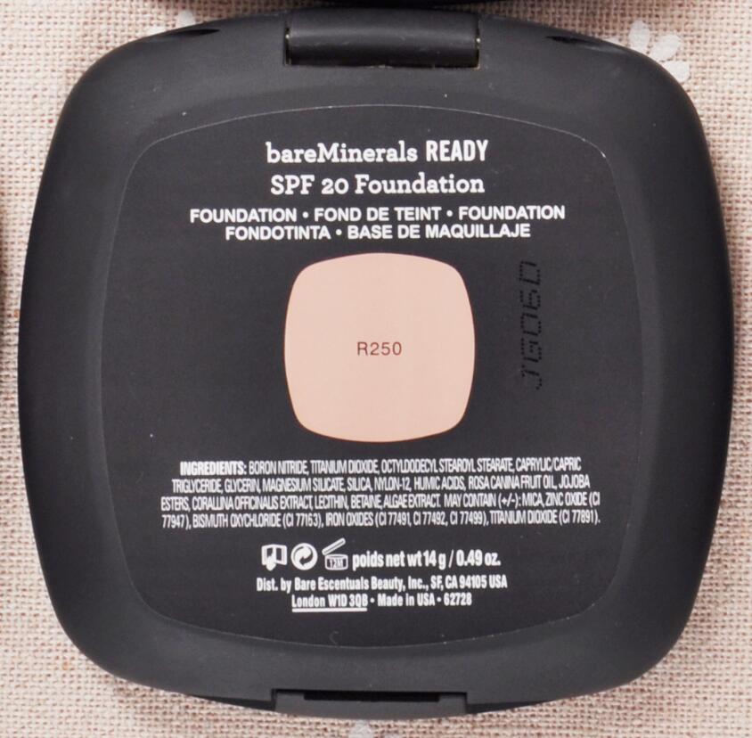 

High quality HOT original Minerals ready SPF 20 Foundation 14g/0.49oZ R150/R170/R250/R270/R310/R330, Light yellow