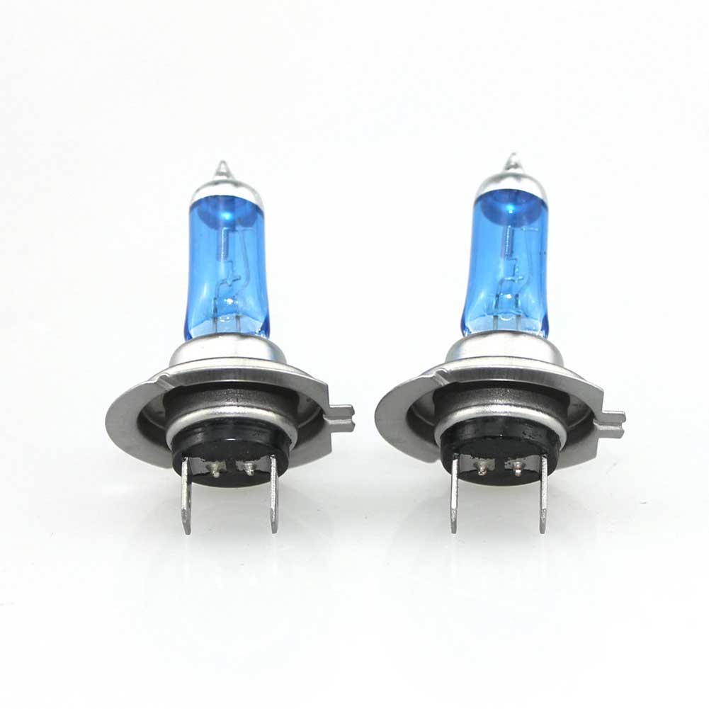 Car Front Head Halogen Light Headlight H7 Ultra White Bulb 55W-image-467281009