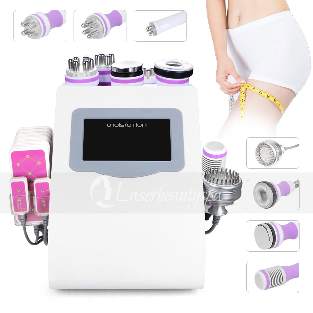 9 EN 1 Cavitation Ultrasonique Minceur Machine Vide Radio Fréquence RF Serrage De La Peau Micro Courant Chaud Froid Photon lipo laser Machine SPA