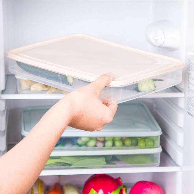 

refrigerator storage box plastic freezer fridges space saver food fruit vegetables container organizer kitchen storage boxes
