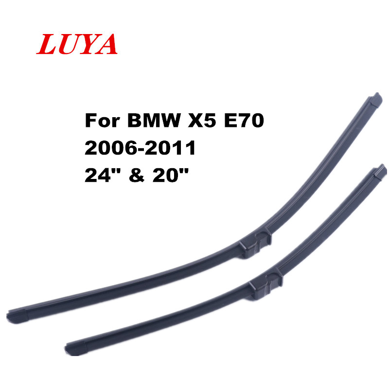 

LUYA wiper Blade in Car windshield wiper For BMW X5 E70 (2006 - 2011) size:24" & 20"