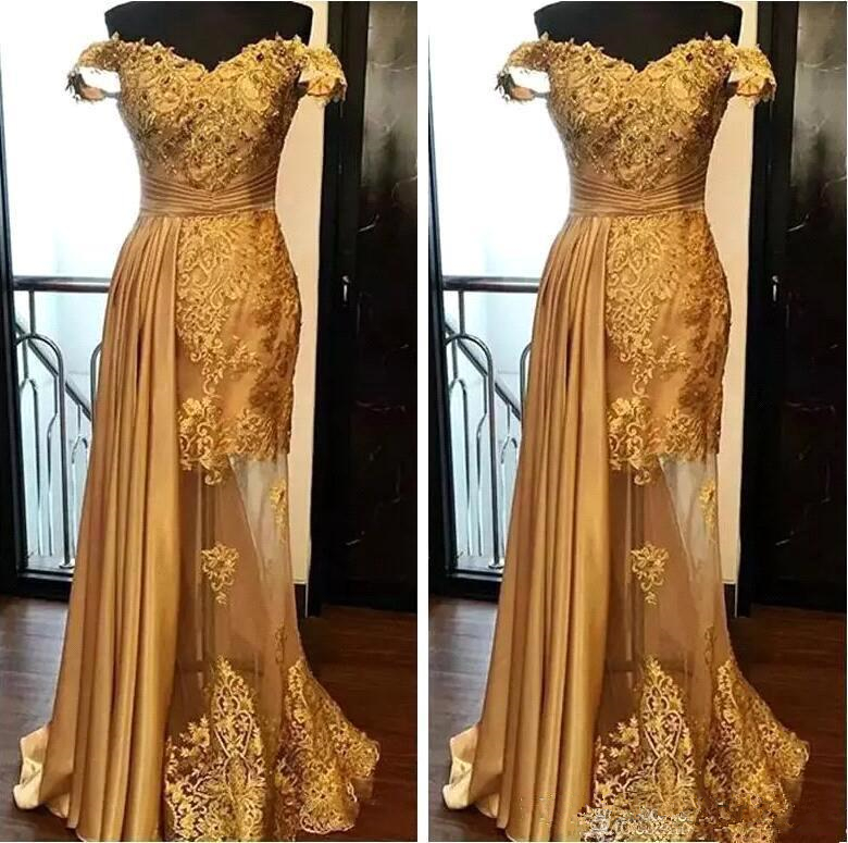 vestido de cetim dourado