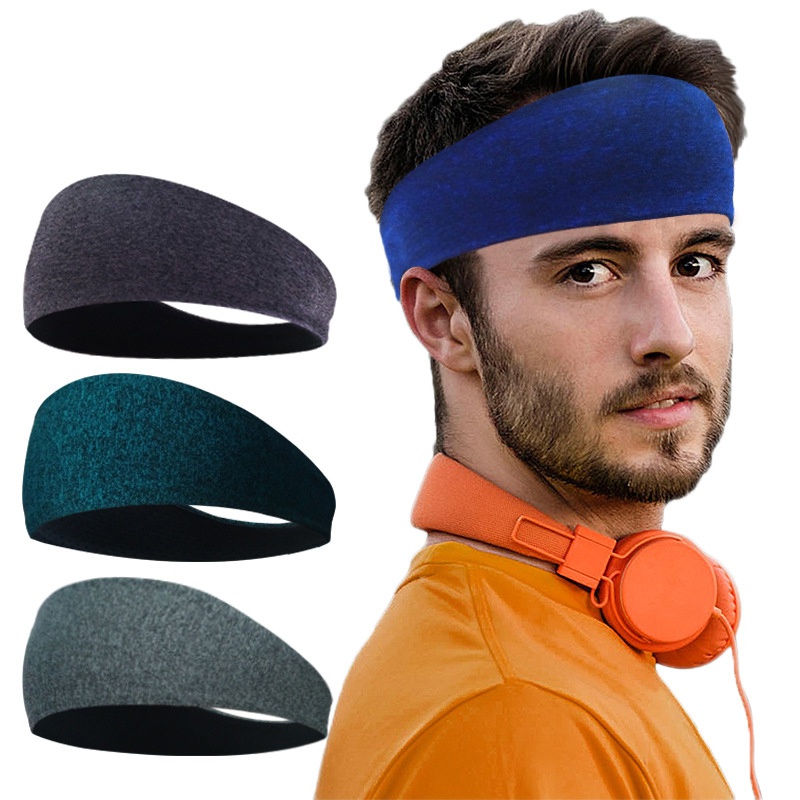 

Yoga Sport Sweat Headband Absorbent Cycling Yoga Sport Sweat Headband Unisex Sports Safety Hair Bands Head Bands, Red