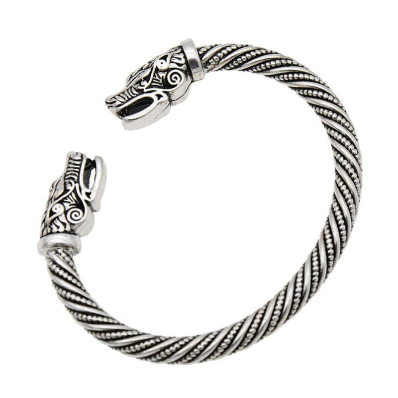 

Wolf Head Men's Viking Bracelets Jewelry Best Listing 2018 Products Bangle Accessories Men Women Wristband