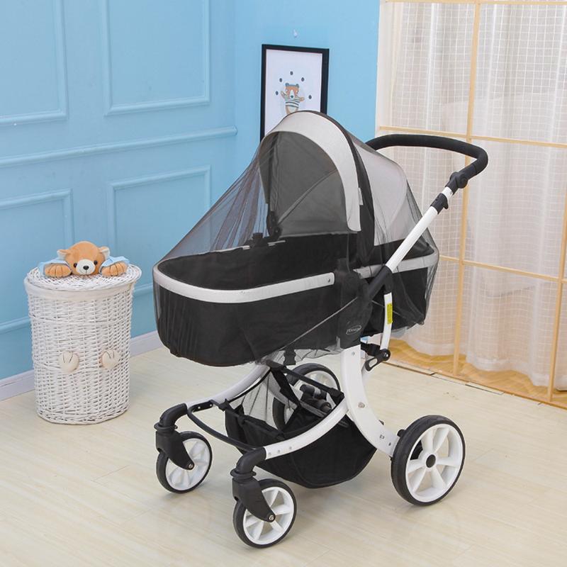 

White Infants Baby Girl Boy Stroller Pushchair Mosquito Insect Net Safe Mesh Buggy Crib Netting Cart Full Cover Netting