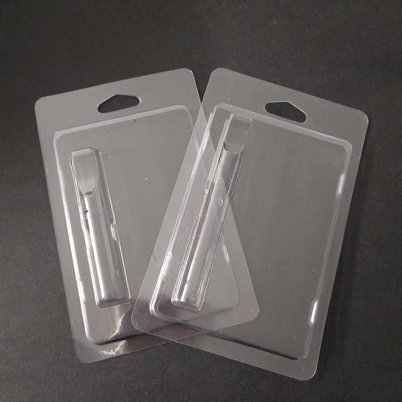 

Retail Clam Shell Blister Clamshell Packaging with Hang-hole for 0.5ml 1.0ml Vape Cartridge Packaging In Stock