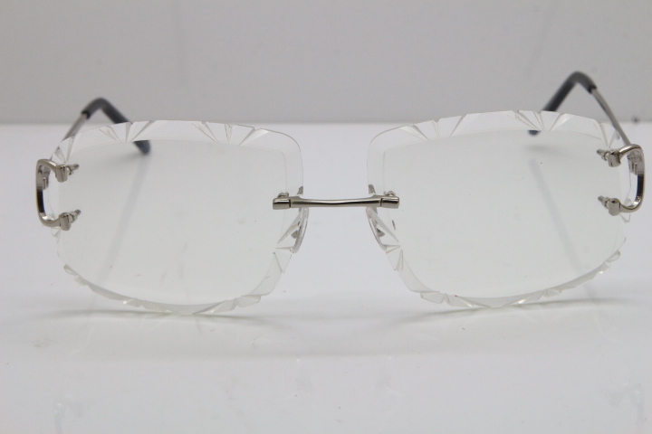 Free Shipping New men Rimless T8200762 Unisex Eyeglasses glasses silver gold metal frame Eyewear lunettes driving glasses C Decoration gold