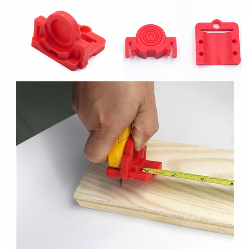 

woodworking marking gauge Plastic Mark Wire Center locator Ruler for Carpenter Measuring Cutting tape measure Attachment tool