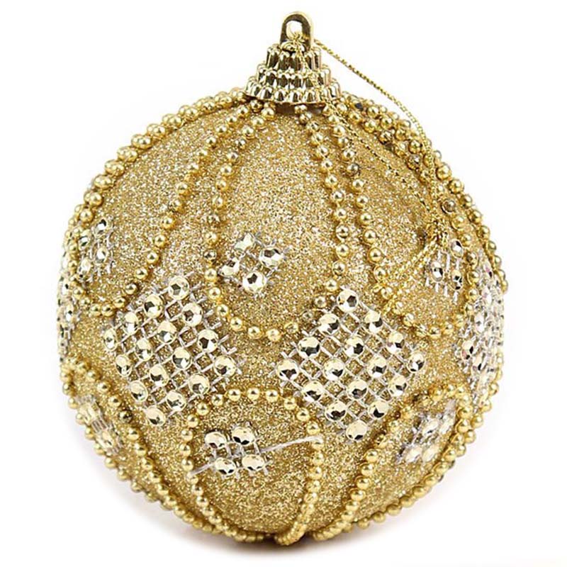 

6pcs Christmas Tree Hanging Diamond Chain Balls Diameter 8cm Decorations Ball Xmas Party Wedding Ornament