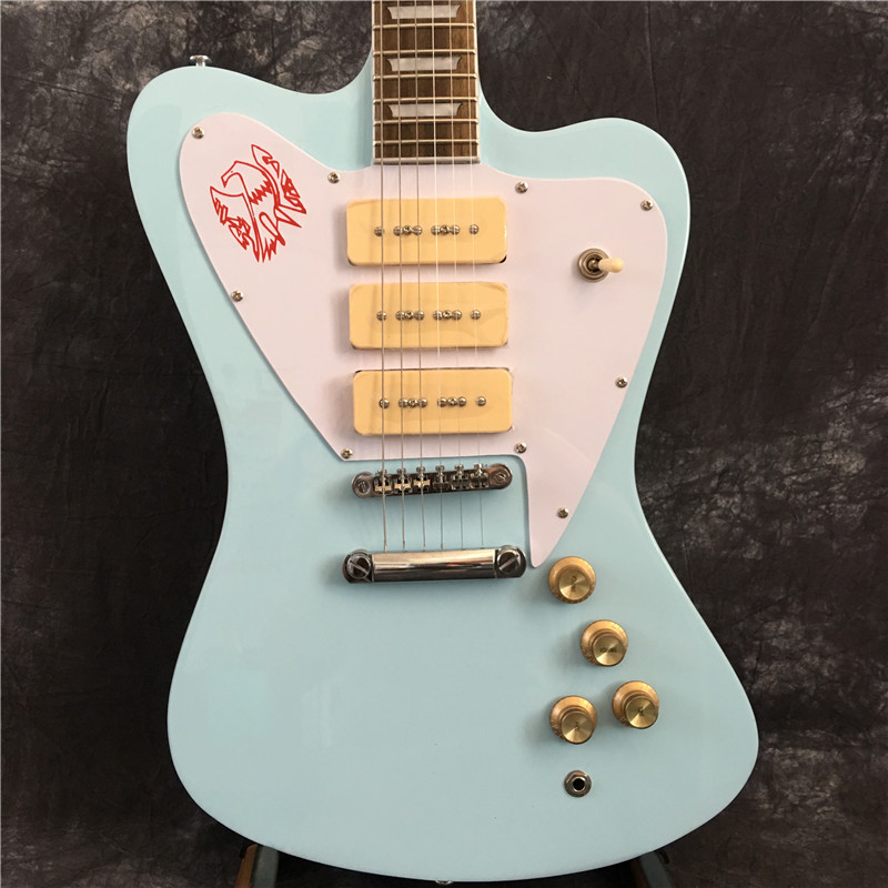 Custom shop. Firebird electric guitar, 3P90 pickup, light green, rosewood fingerboard, free shipping
